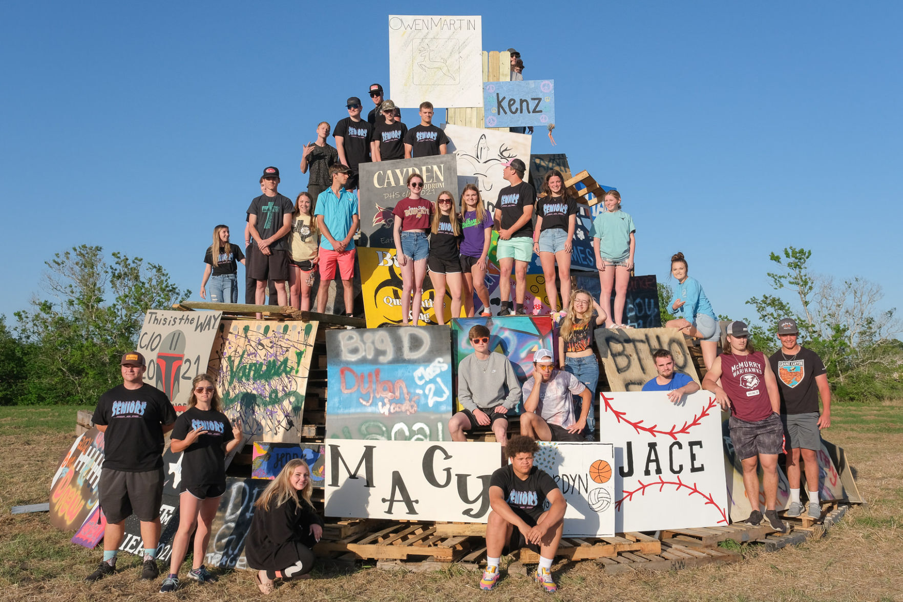 Danbury Class of 2021 celebrates with bonfire